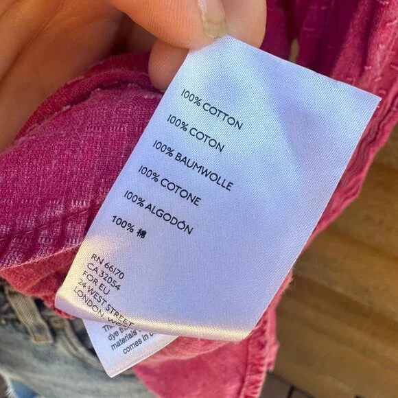 Maeve The Cate Classic Pink Button Down Open Back Long Sleeve Shirt Size XS - Picture 2 of 8